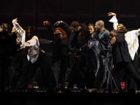 American singer, songwriter, and dancer Usher Raymond IV, known as Usher, performs on stage during the Usher: Past Present Future Tour at th...