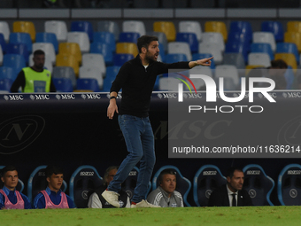 Cesc Fabregas Head Coach of Como during the Serie A match between SSC Napoli and Como at Stadio Diego Armando Maradona Naples Italy on 4 Oct...