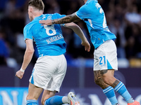 Scott McTominay of SSC Napoli celebrates after scoring first goal during the serie Serie A Enilive match between SSC Napoli and Como 1907 at...