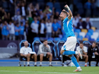 Alessandro Buongiorno of SSC Napoli celebrates after Scott McTominay of SSC Napoli scored first goal during the serie Serie A Enilive match...