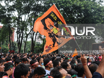 A minority alliance stages a procession and rally in front of the central Shaheed Minar in Dhaka, Bangladesh, on October 4, 2024, demanding...