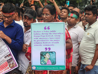 A minority alliance stages a procession and rally in front of the central Shaheed Minar in Dhaka, Bangladesh, on October 4, 2024, demanding...