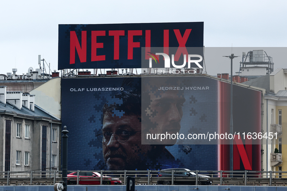 Netflix logo is seen in Warsaw, Poland on October 4, 2024. (