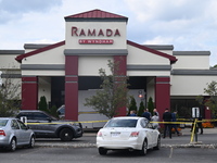 A shooting at the Ramada Inn leaves one person dead and one person injured in Fairfield, New Jersey, United States, on October 4, 2024. The...