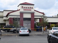 A shooting at the Ramada Inn leaves one person dead and one person injured in Fairfield, New Jersey, United States, on October 4, 2024. The...