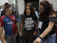 Alessandra Rojo de la Vega, mayor of Cuauhtemoc in Mexico City, accompanies the inhabitants of Tepito in Mexico City, Mexico, on October 4,...