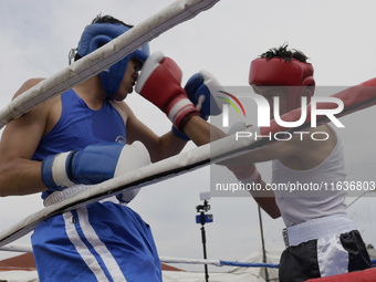 A boxing event takes place in Tepito, Mexico City, on October 4, 2024, where the inhabitants celebrate the Day of St. Francis of Assisi, who...