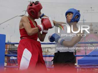 A boxing event takes place in Tepito, Mexico City, on October 4, 2024, where the inhabitants celebrate the Day of St. Francis of Assisi, who...