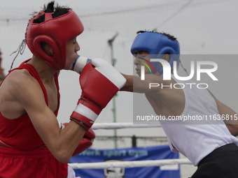 A boxing event takes place in Tepito, Mexico City, on October 4, 2024, where the inhabitants celebrate the Day of St. Francis of Assisi, who...