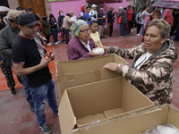 Inhabitants of Tepito live together in Mexico City, Mexico, on October 4, 2024, where they celebrate the Day of Saint Francis of Assisi, who...