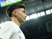 David Jimenez right-back of Real Madrid and Spain during the warm-up before the La Liga match between Real Madrid CF and Deportivo Alavés at...