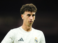 Jacobo Ramon centre-back of Real Madrid and Spain during the warm-up before the La Liga match between Real Madrid CF and Deportivo Alavés at...