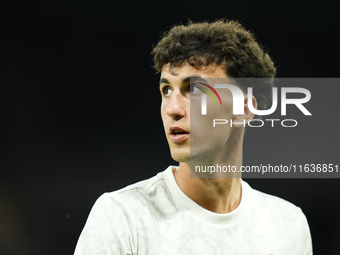 Jacobo Ramon centre-back of Real Madrid and Spain during the warm-up before the La Liga match between Real Madrid CF and Deportivo Alavés at...