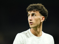 Jacobo Ramon centre-back of Real Madrid and Spain during the warm-up before the La Liga match between Real Madrid CF and Deportivo Alavés at...