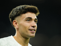 David Jimenez right-back of Real Madrid and Spain during the warm-up before the La Liga match between Real Madrid CF and Deportivo Alavés at...