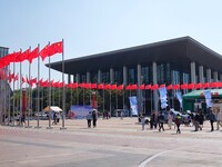 Tourists visit the International Sailing Center in Qingdao, China, on October 3, 2024. (