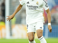 Kylian Mbappe centre-forward of Real Madrid and France during the La Liga match between Real Madrid CF and Deportivo Alavés at Estadio Santi...