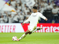 Jude Bellingham central midfield of Real Madrid and England during the La Liga match between Real Madrid CF and Deportivo Alavés at Estadio...