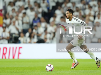 Jude Bellingham central midfield of Real Madrid and England during the La Liga match between Real Madrid CF and Deportivo Alavés at Estadio...