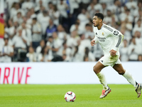 Jude Bellingham central midfield of Real Madrid and England during the La Liga match between Real Madrid CF and Deportivo Alavés at Estadio...