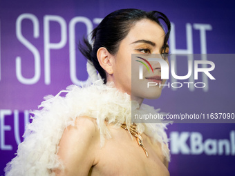 Davika 'Mai' Hoorne attends Day 3 of Bangkok International Fashion Week at Siam Paragon in Bangkok, Thailand, on October 4, 2024. (