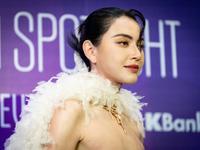 Davika 'Mai' Hoorne attends Day 3 of Bangkok International Fashion Week at Siam Paragon in Bangkok, Thailand, on October 4, 2024. (