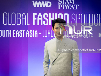 Nattawin 'Apo' Wattanagitiphat attends Day 3 of Bangkok International Fashion Week at Siam Paragon in Bangkok, Thailand, on October 4, 2024....