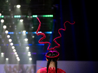 Models showcase creations by ISSUE on the runway on Day 3 of Bangkok International Fashion Week at Siam Paragon in Bangkok, Thailand, on Oct...