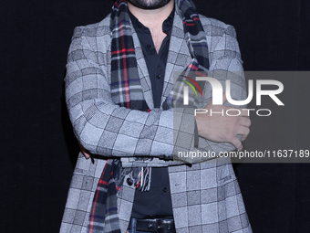 Cesar Perrin poses for photos during the 'El Sotano' press conference at Teatro Fernando Soler in Mexico City, Mexico, on October 4, 2024. (