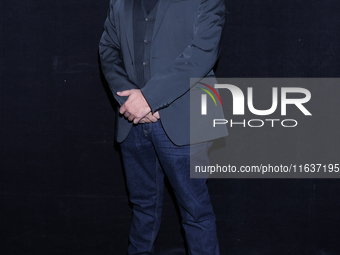 Esteban Roman poses for photos during the 'El Sotano' press conference at Teatro Fernando Soler in Mexico City, Mexico, on October 4, 2024....