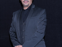 Esteban Roman poses for photos during the 'El Sotano' press conference at Teatro Fernando Soler in Mexico City, Mexico, on October 4, 2024....