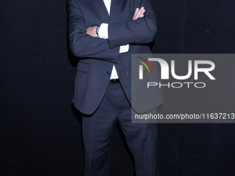 Rafael Perrin poses for photos during the 'El Sotano' press conference at Teatro Fernando Soler in Mexico City, Mexico, on October 4, 2024....