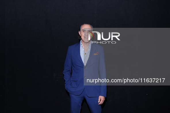 Luis Felipe Tovar poses for photos during the 'El Sotano' press conference at Teatro Fernando Soler in Mexico City, Mexico, on October 4, 20...