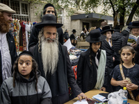 Orthodox Jewish pilgrims gather near the tomb of Rabbi Nachman to celebrate Rosh Hashanah, the Jewish New Year, while Russia continues the w...