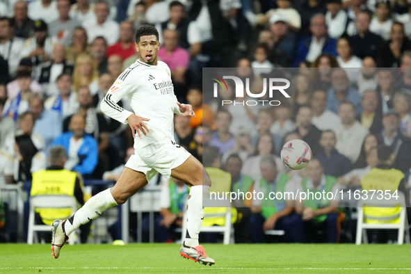 Jude Bellingham central midfield of Real Madrid and England during the La Liga match between Real Madrid CF and Deportivo Alavés at Estadio...