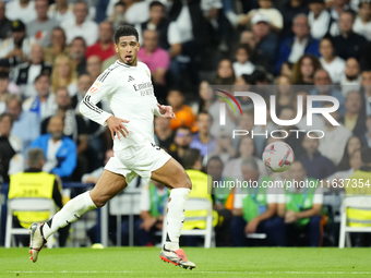 Jude Bellingham central midfield of Real Madrid and England during the La Liga match between Real Madrid CF and Deportivo Alavés at Estadio...