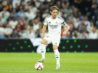 Luka Modric central midfield of Real Madrid and Croatia during the La Liga match between Real Madrid CF and Deportivo Alavés at Estadio Sant...