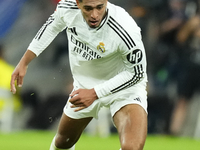 Jude Bellingham central midfield of Real Madrid and England during the La Liga match between Real Madrid CF and Deportivo Alavés at Estadio...