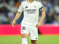 Luka Modric central midfield of Real Madrid and Croatia during the La Liga match between Real Madrid CF and Deportivo Alavés at Estadio Sant...