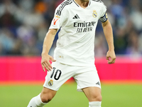 Luka Modric central midfield of Real Madrid and Croatia during the La Liga match between Real Madrid CF and Deportivo Alavés at Estadio Sant...