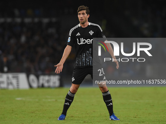 Sergi Roberto of Como during the Serie A match between SSC Napoli and Como at Stadio Diego Armando Maradona Naples Italy on 4 October 2024....