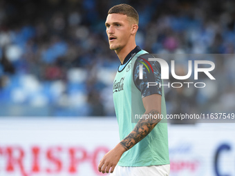 Rafa Marin of SSC Napoli warms up before the Serie A match between SSC Napoli and Como at Stadio Diego Armando Maradona Naples Italy on 4 Oc...