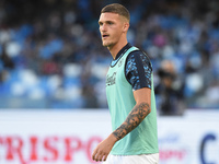 Rafa Marin of SSC Napoli warms up before the Serie A match between SSC Napoli and Como at Stadio Diego Armando Maradona Naples Italy on 4 Oc...