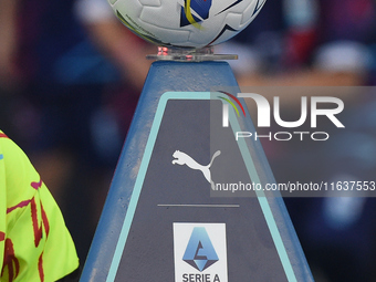 Serie A official match ball during the Serie A match between SSC Napoli and Como at Stadio Diego Armando Maradona Naples Italy on 4 October...