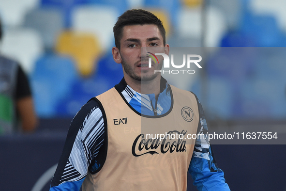 Billy Gilmour of SSC Napoli during the Serie A match between SSC Napoli and Como at Stadio Diego Armando Maradona Naples Italy on 4 October...