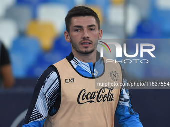 Billy Gilmour of SSC Napoli during the Serie A match between SSC Napoli and Como at Stadio Diego Armando Maradona Naples Italy on 4 October...