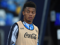 David Neres of SSC Napoli during the Serie A match between SSC Napoli and Como at Stadio Diego Armando Maradona Naples Italy on 4 October 20...