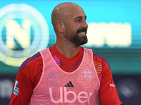 Pepe Reina of Como during the Serie A match between SSC Napoli and Como at Stadio Diego Armando Maradona Naples Italy on 4 October 2024. (