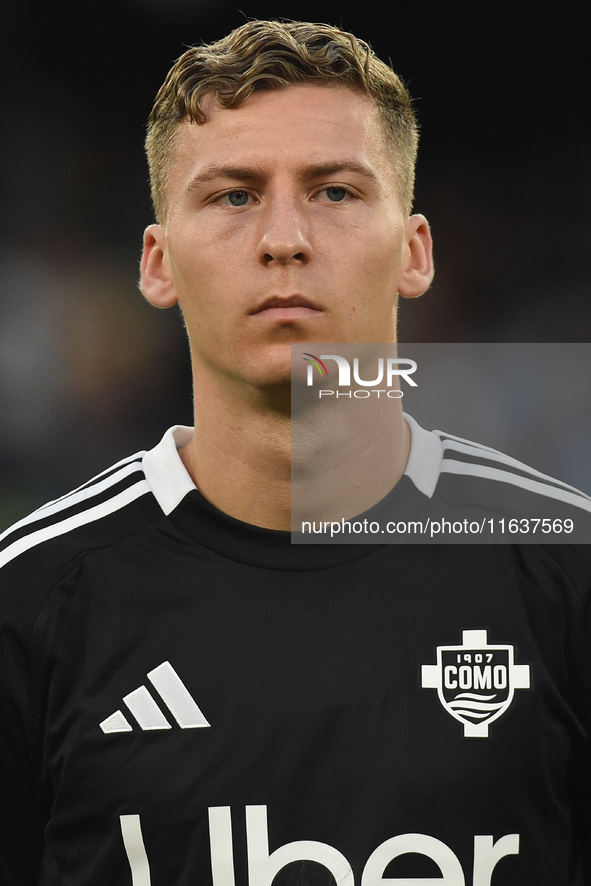 Ignace Van Der Brempt of Como during the Serie A match between SSC Napoli and Como at Stadio Diego Armando Maradona Naples Italy on 4 Octobe...