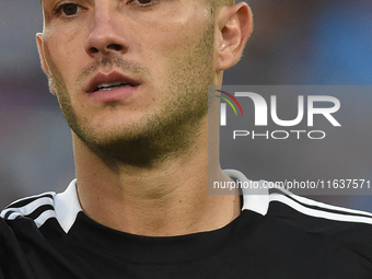 Gabriel Strefezza of Como during the Serie A match between SSC Napoli and Como at Stadio Diego Armando Maradona Naples Italy on 4 October 20...